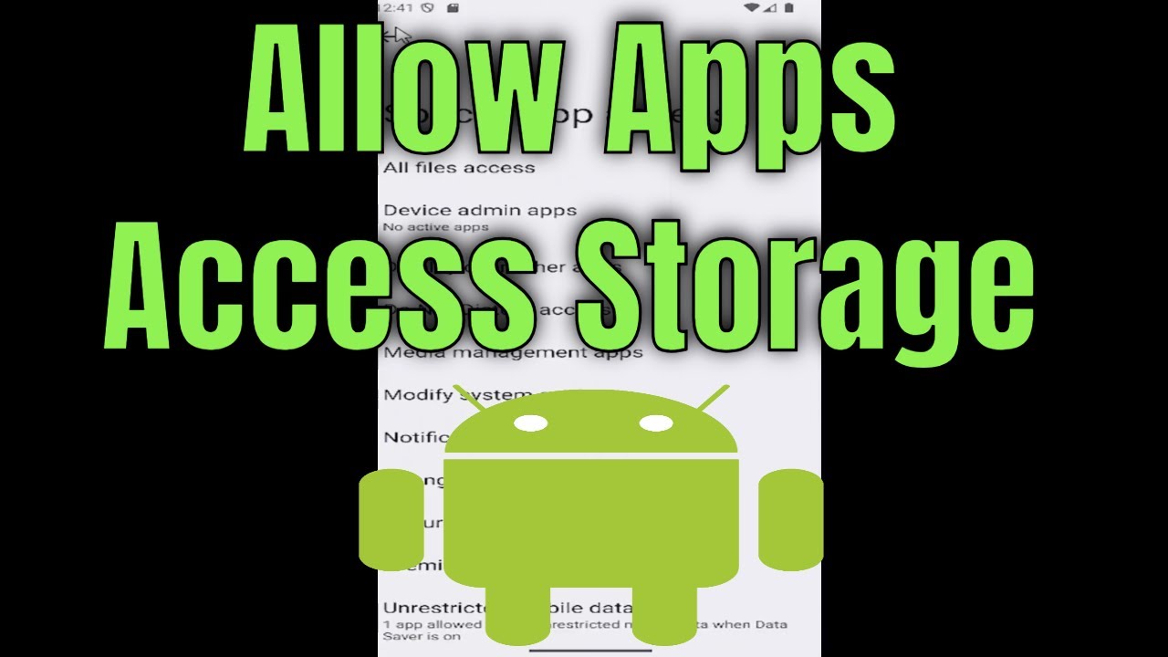 How to Allow Apps to Access the Storage Android Device [2026] - YouTube