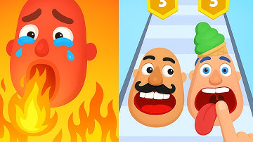 Sandwich Runner VS Finger Runner 3D   All Levels SpeedRun Gameplay Android iOS Episode 1