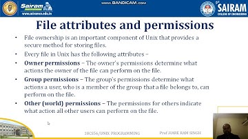 Lecture Video1_ 18CS56_ Module2_  File Attributes_ Hare Ram Singh