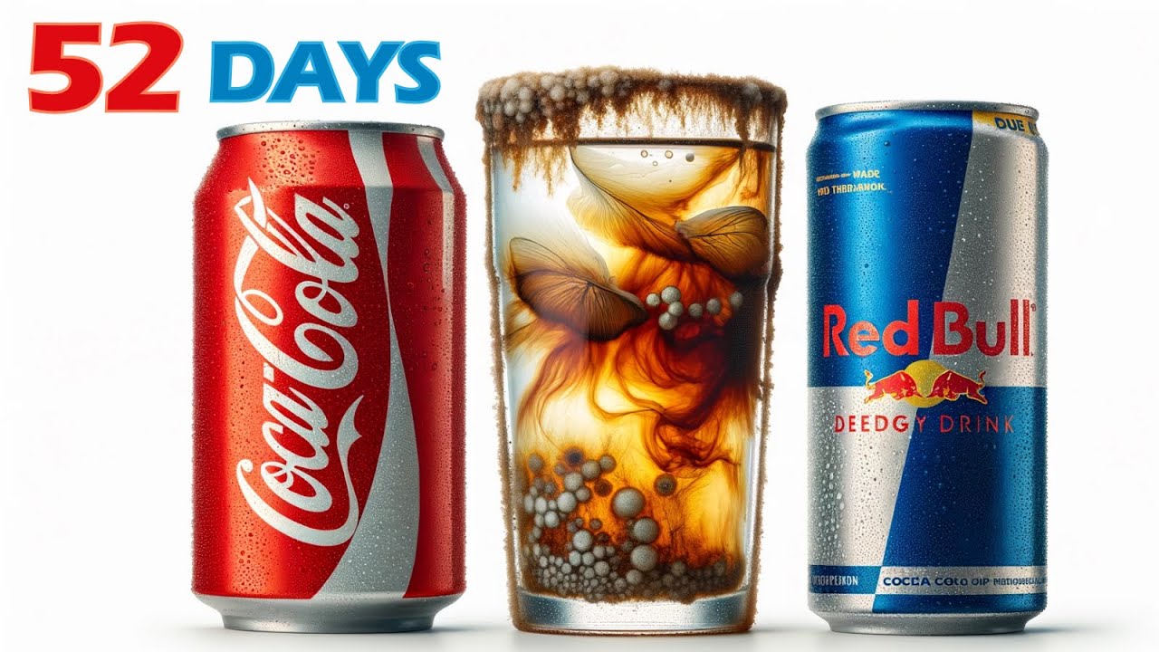 52 Days of Transformation: Coca-Cola vs Red Bull Evaporation & Mold Growth  