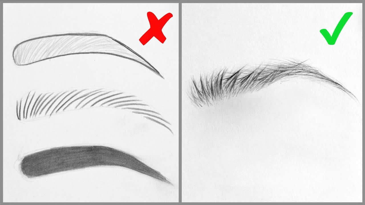 how to draw eyebrows art