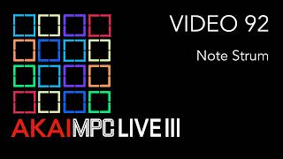 AKAI MPC LIVE III Video 92 - Note Strum (TOUCH STRIP effect)