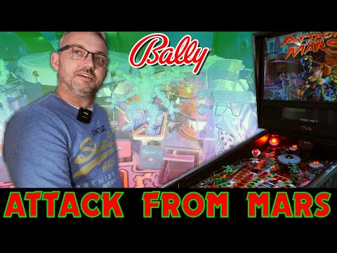 Playing Attack From Mars pinball for the first time