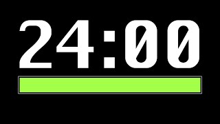 24 Minute Timer [ Progress Bar ] - 4K 60 FPS
