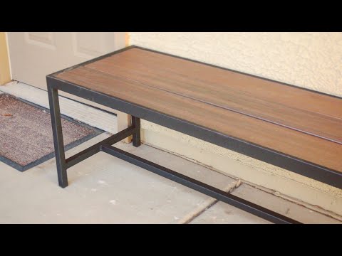 DIY Modern Outdoor Bench/Coffee Table //