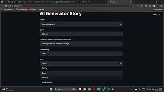 AI Story Generator #AI #GenerativeAI #LangChain #GeminiAI #Streamlit #Python #AIProjects screenshot 4