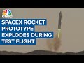 SpaceX prototype Starship rocket SN8 explodes during test flight