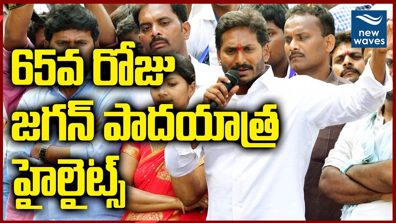 జగన్ 65వ రోజు పాదయాత్ర హైలైట్స్ | YS Jagan 65th Day Padayatra Highlights | New Waves