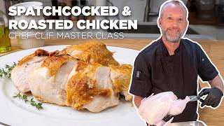 Spatchcock chicken = faster cooking, crispier skin, and juicy meat