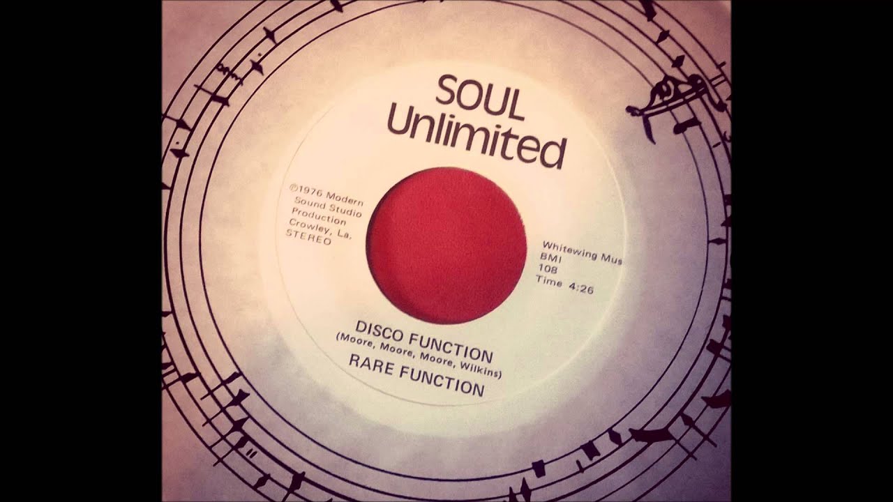 RARE FUNCTION • Disco Function RARE FUNCTION - DISCO FUNCTION - SOUL UNLIMITED - YouTube