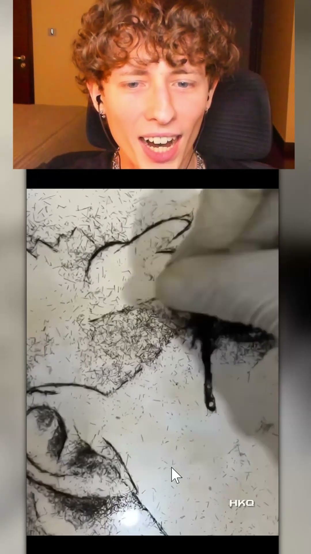 IMPRESIONANTE dibujo con PELOS?