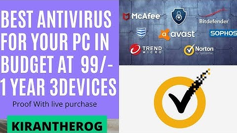 Best Antivirus for PC in budget 99/-