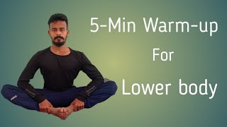 5 Minutes Lower Body Warm Up In Yoga For Begginersyoga Itharainitial Warm Up