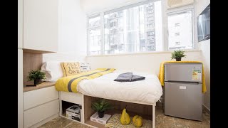 028A 140sq ft double bed studio in Causeway Bay; NO AGENCY FEE Utility bills included with free WiFi