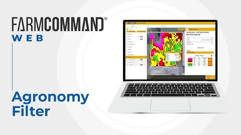 FarmCommand: Agronomy Filter