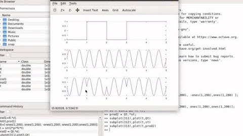 QPSK Modulator: Simulation of QPSK signal in Octave