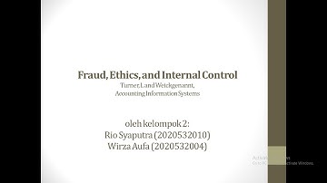 Fraud, Ethics, and Internal Control