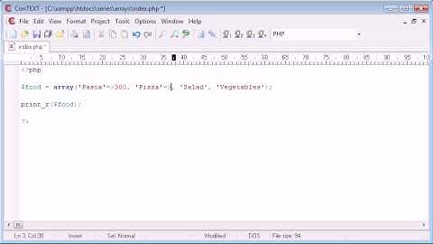 Beginner PHP Tutorial - 39 - Associative Arrays