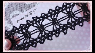 How to Crochet Mysterious Lace Tape Ribbon pattern