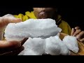 Humidifier big crunchy chunks  lets grab some out  iceeating asmr asmrice