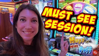 UNBELIEVABLE! 😮 My Best Session Ever and JACKPOT on Huff N More Puff Slot Machine! #slots #jackpot