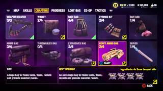 Far Cry 4 Valley of the Yetis - Crafting: Heavy Ammo Bag Weapon Holster, Wallet, Explosives, Syringe