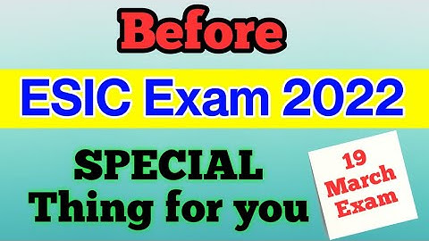 Before #ESIC UDC Exam , Please do this Imp Thing 👍