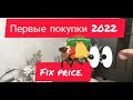 Первые покупки 2022. Fix price.