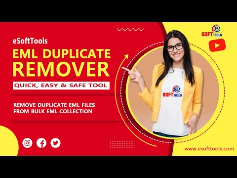 eSoftTools EML Duplicate Remover Software - Remove Duplicate EML files in one click.