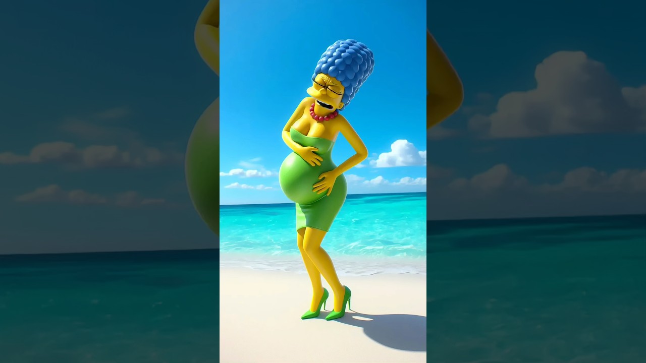 Marge simpsons pregnant with magic drink 