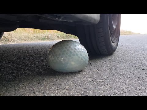 Experiment Car vs Giant Orbeez Water Balloon | Crushing Crunchy & Soft Things by Car