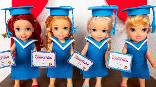 School Graduation Elsie and Annie last day at school Barbie is teacher 🎓