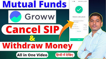 How to Stop SIP and Withdraw Money in Groww | Mutual Fund Money Withdraw Groww