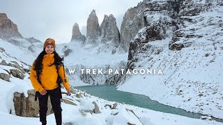 hiking the W trek in Torres del Paine Patagonia *a winter trek*