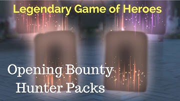 Opening 3 Bounty Hunter Packs *TOP REWARDS!!!* Legendary Game of Heroes