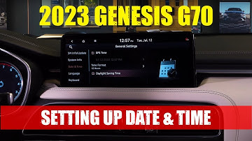 2023 Genesis G70 - Setting Up Date & Time