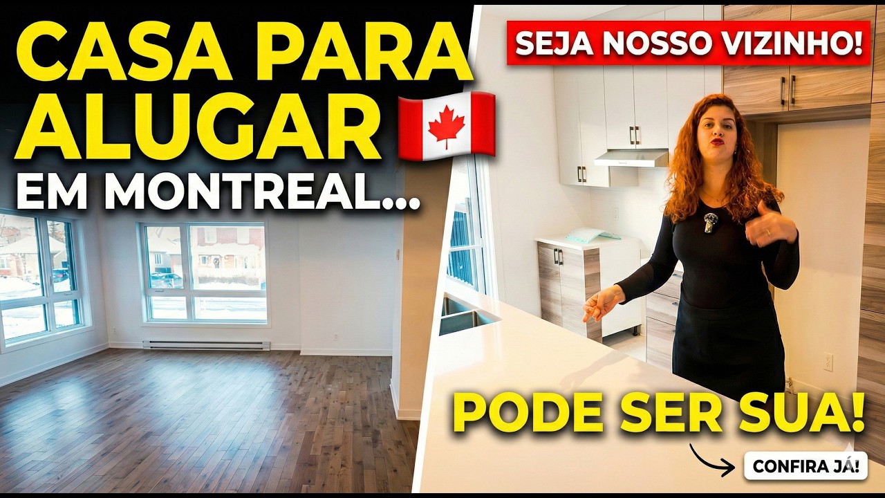 Casa para Alugar em Montreal 🇨🇦 Seja Nosso Vizinho no Canadá!