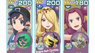 Floor 27 ghost tower (no volo) using mix elio, SSR Cynthia and 1/5 gym fantina