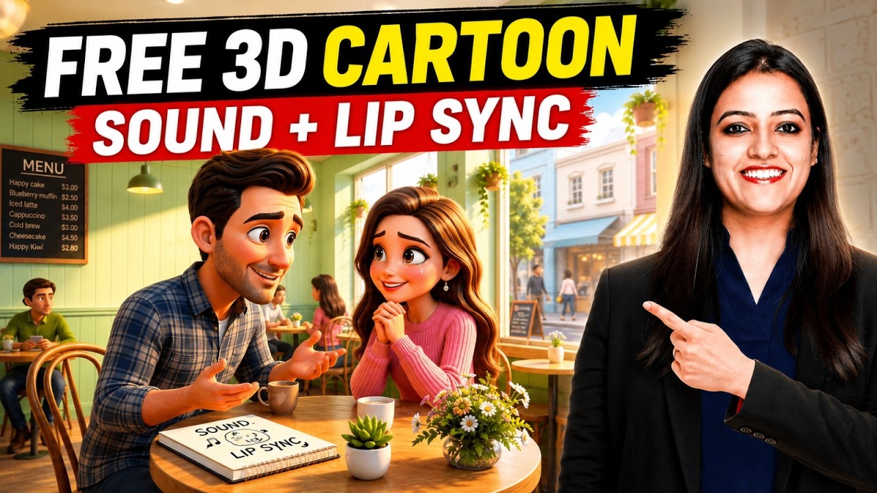 Make FREE 3D Cartoon Animation Videos using AI 🔥Dialogues + Lip Sync✨3D animation video kaise banaye