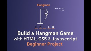 Build a Hangman Game with HTML, CSS & JavaScript | Beginner Project.