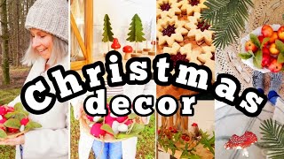DECORATING FROM THE FOREST🎄 CHRISTMAS DECORATE WTH ME 2021 Scandinavian style