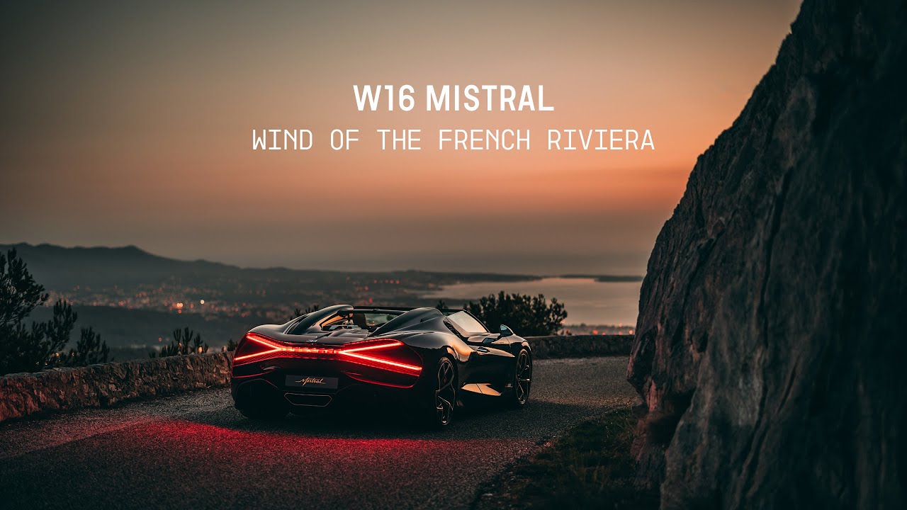 ⁣BUGATTI W16 MISTRAL – Wind of the French Riviera