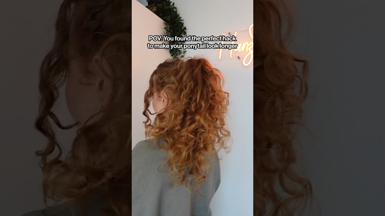 How to fake a longer ponytail👱‍♀️ 