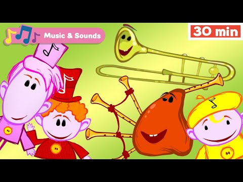 The Notekins | Learn Musical Instruments for Kids |Early Learning Video | Bagpipes | Trombone & More