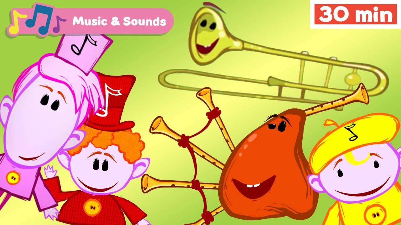 The Notekins Learn Musical Instruments for Kids Early Learning Video