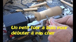 Un mini tour à bois complet pour débuter à pas cher 