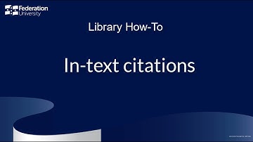 A quick primer on citing