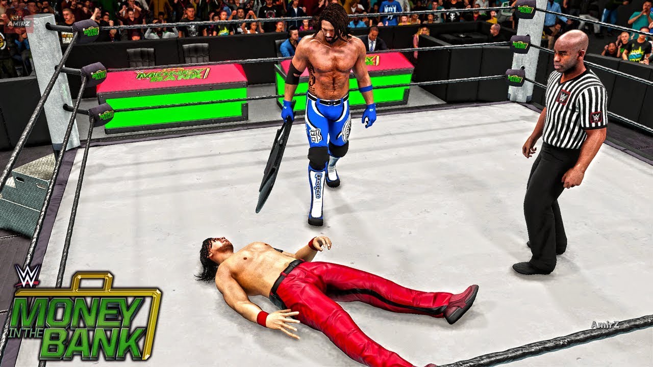 WWE 2K18 - Money inthe Bank 2018 AJ Styles vs Shinsuke Nakamura Match Highlights
