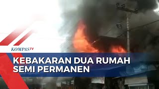 Kebakaran Hanguskan 2 Rumah Semi Permanen di Kota Gunungsitoli Sumut