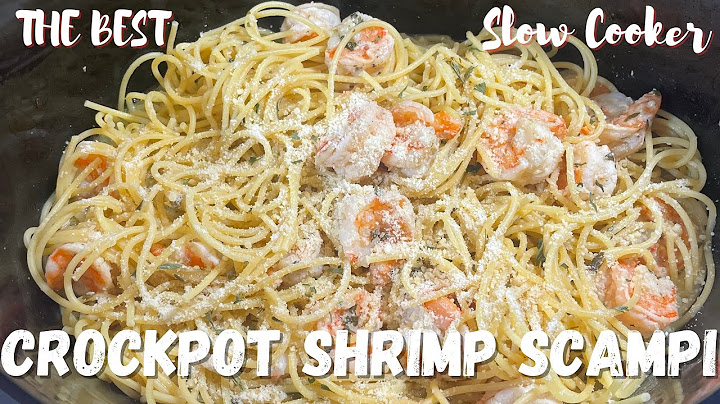 The BEST Slow Cooker Shrimp Scampi | Crockpot Shrimp Scampi | Crockpot Recipes |